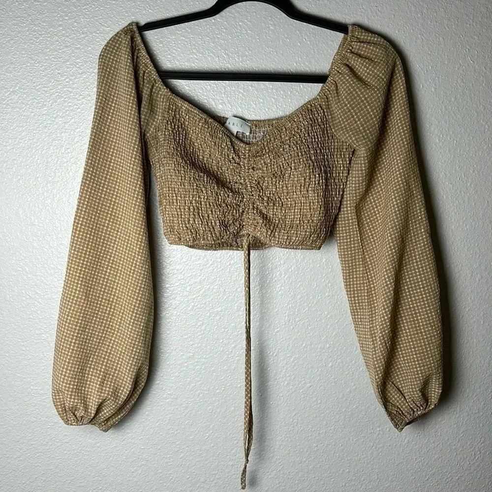 MABLE long sleeve crop top